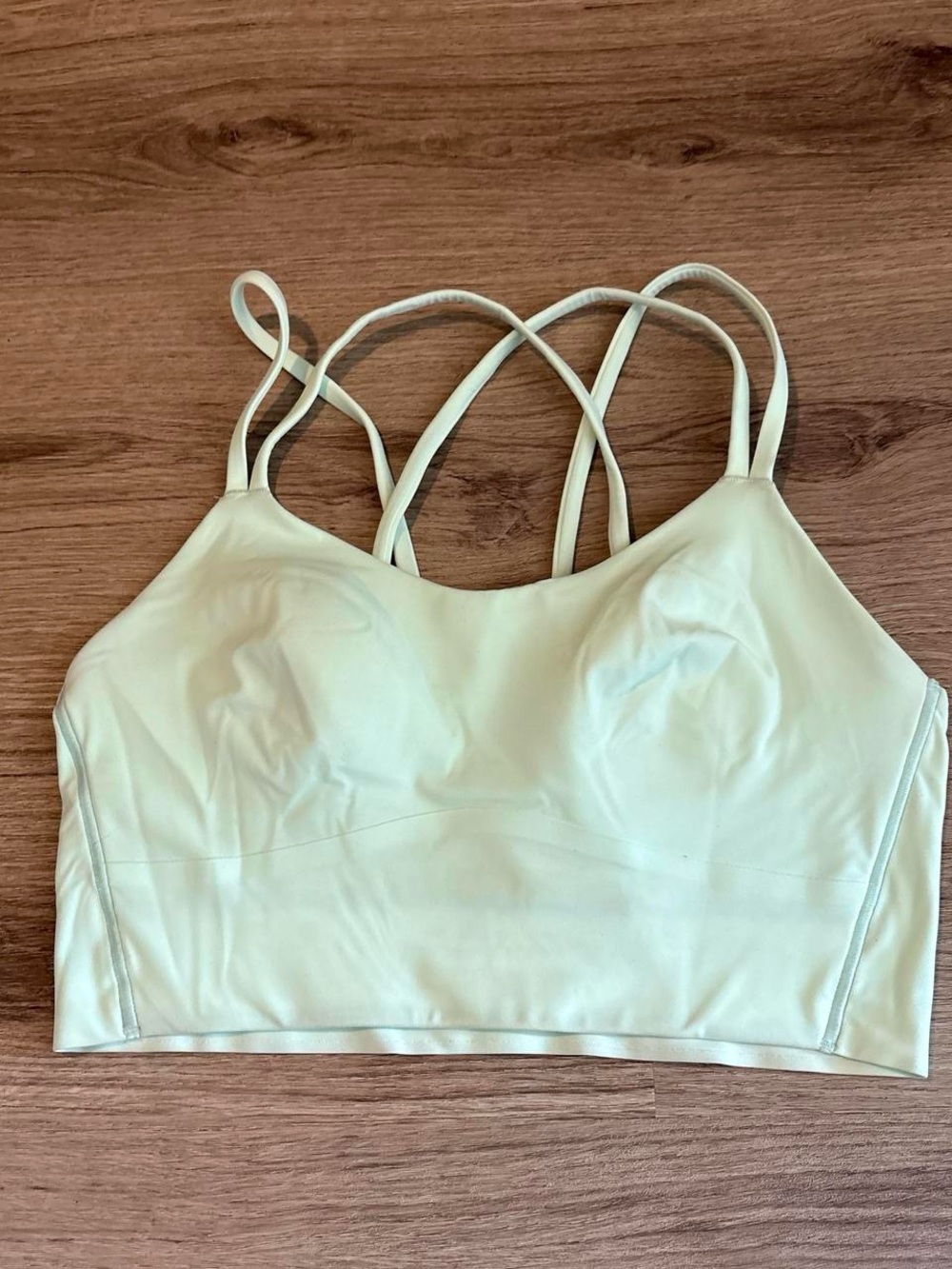 lululemon athletica Light Mint Crossback Sports Bralette
